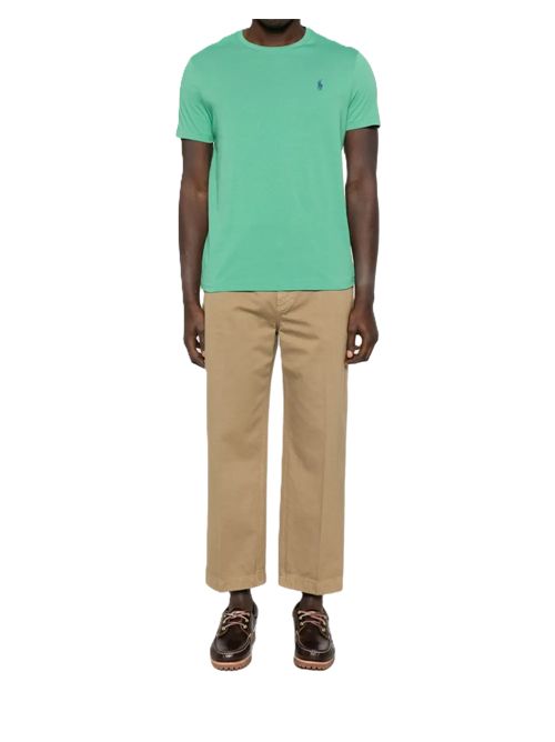 Polo Ralph Lauren T-shirt con ricamo Polo Ralph Lauren | SSCNCMSLM2 SHORT SLEEVE TSHIRT710671438409RAFT GREEN